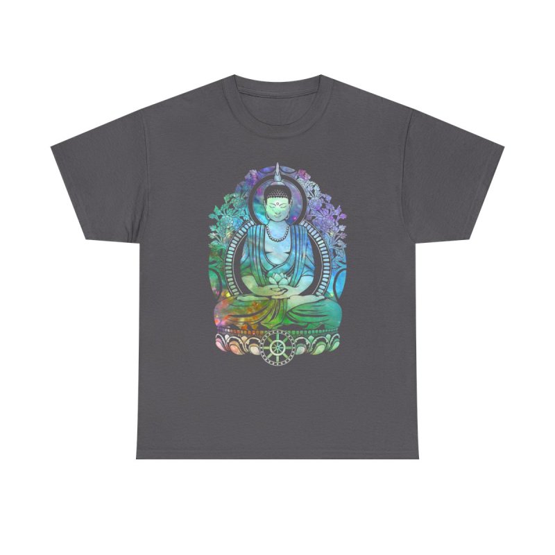 Gautama Buddha T-Shirt | Galaxy Nebula Spiritual Graphic Tee | Zen Meditation Cosmic Art Shirt