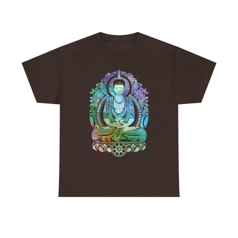Gautama Buddha T-Shirt | Galaxy Nebula Spiritual Graphic Tee | Zen Meditation Cosmic Art Shirt