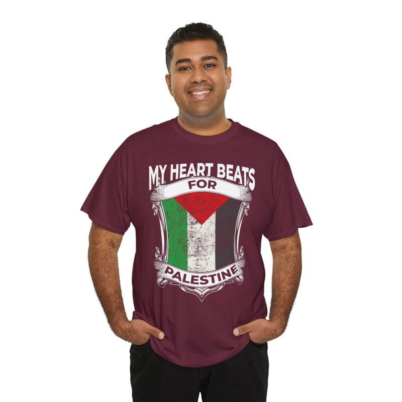 The Heart of Palestine Tee | Gaza & Roots of Peace