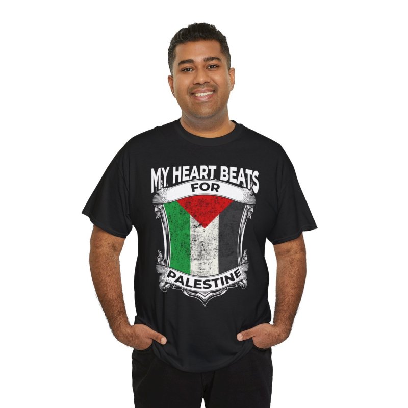 The Heart of Palestine Tee | Gaza & Roots of Peace