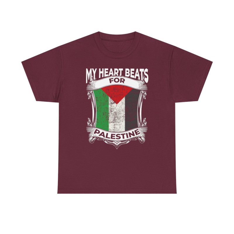 The Heart of Palestine Tee | Gaza & Roots of Peace