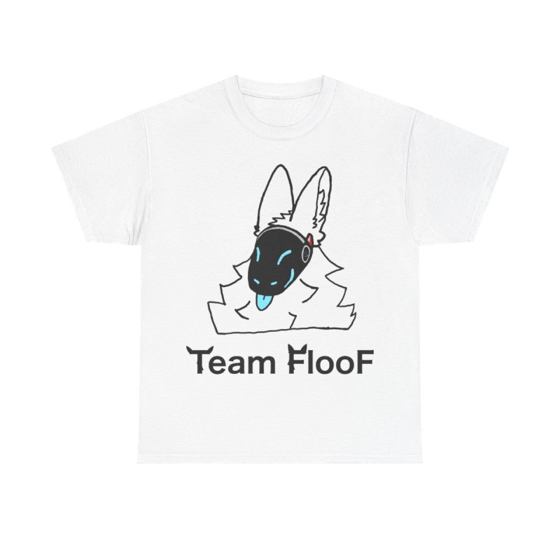 Team Floof Protogen Furry Graphic Heavy Cotton Tee