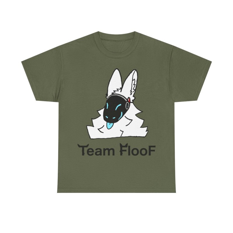 Team Floof Protogen Furry Graphic Heavy Cotton Tee