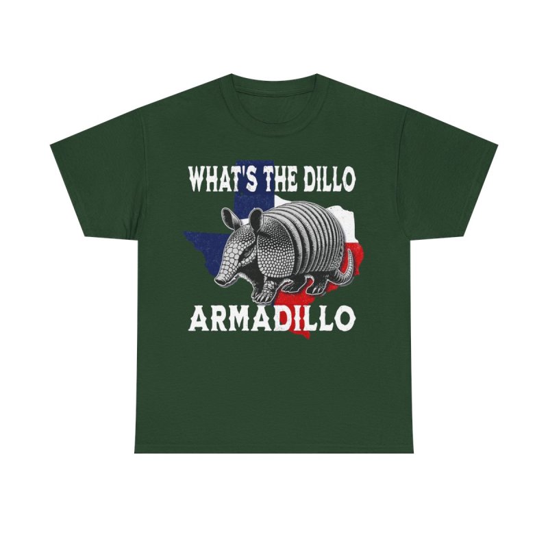 What's The Dillo Armadillo T-Shirt | Texas State Pride Graphic Tee | Funny Southern Pun Shirt