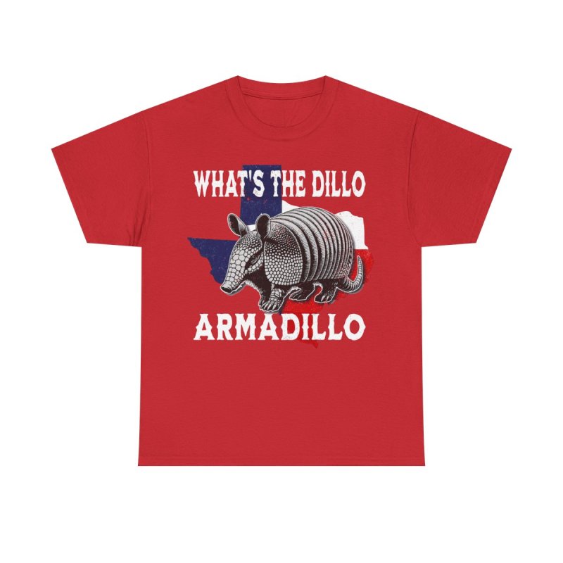 What's The Dillo Armadillo T-Shirt | Texas State Pride Graphic Tee | Funny Southern Pun Shirt
