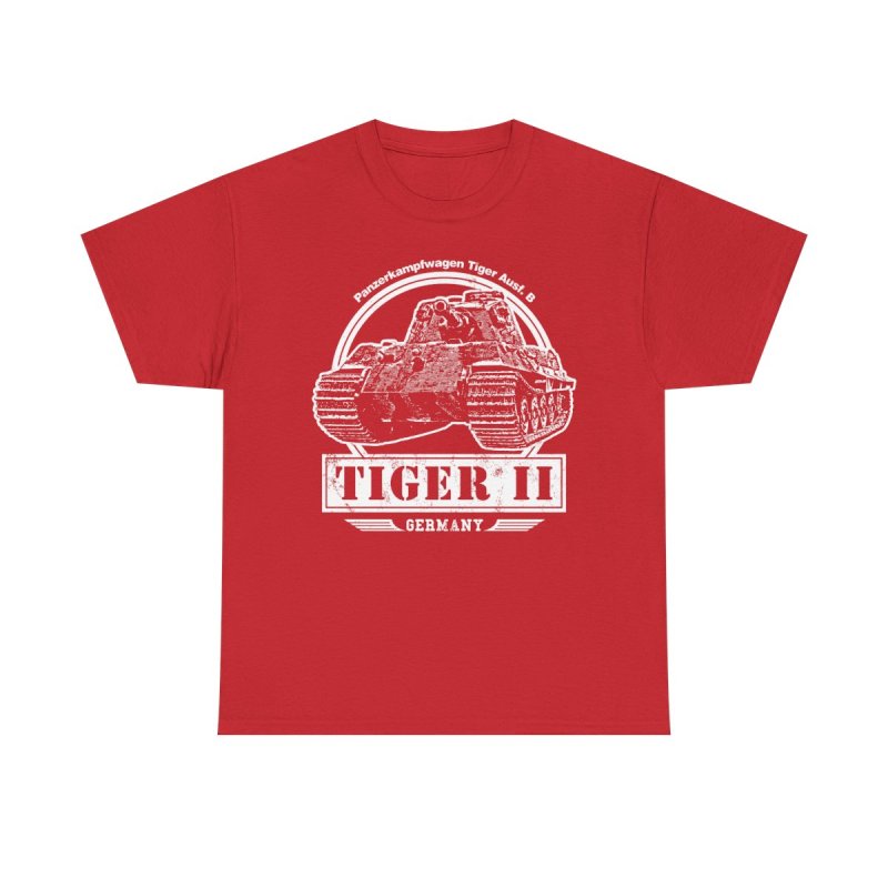 Tiger II King Tiger T-Shirt | WWII German Heavy Tank | Panzerkampfwagen Tiger Ausf. B Graphic Shirt | World War II History Buff Gift