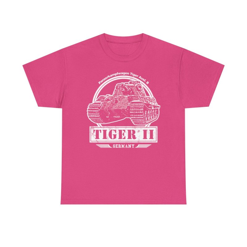 Tiger II King Tiger T-Shirt | WWII German Heavy Tank | Panzerkampfwagen Tiger Ausf. B Graphic Shirt | World War II History Buff Gift