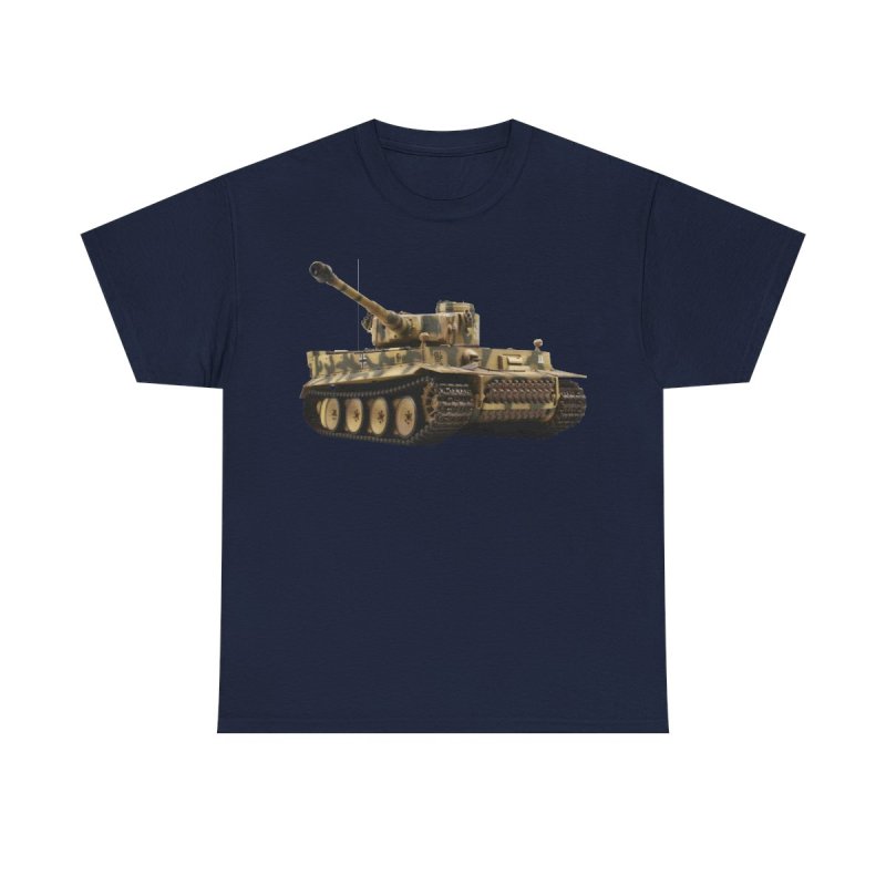 Tiger I Tank T-Shirt | WWII German Panzer Heavy Cotton Tee | World War II History