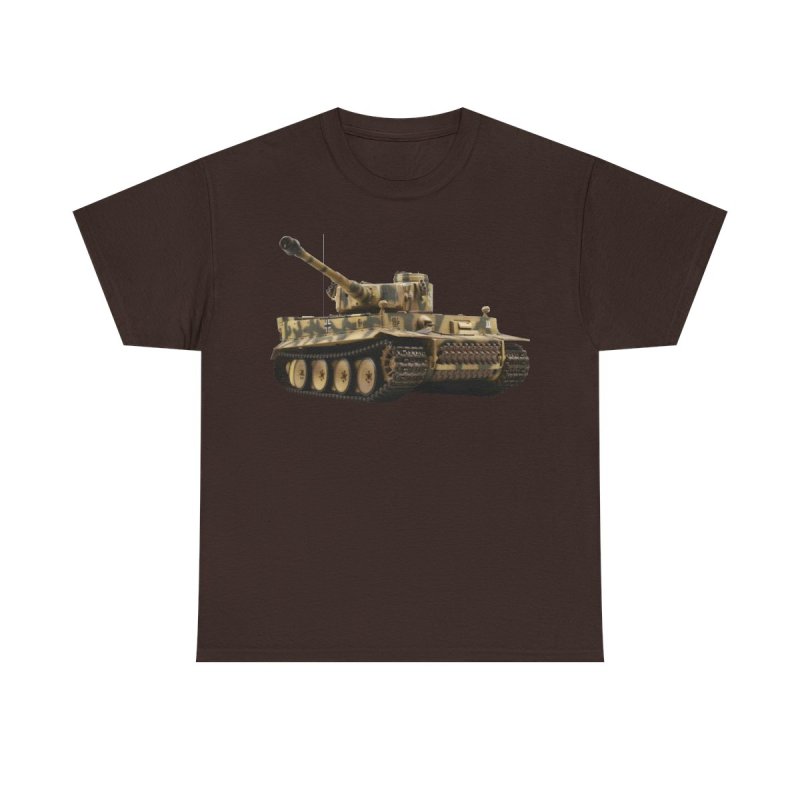Tiger I Tank T-Shirt | WWII German Panzer Heavy Cotton Tee | World War II History