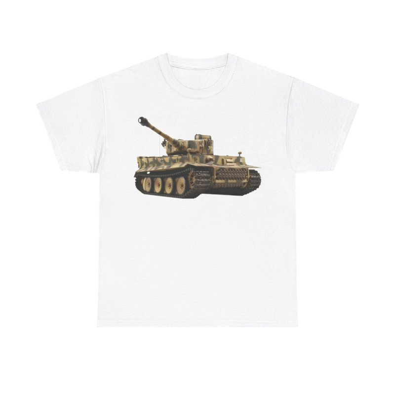 Tiger I Tank T-Shirt | WWII German Panzer Heavy Cotton Tee | World War II History