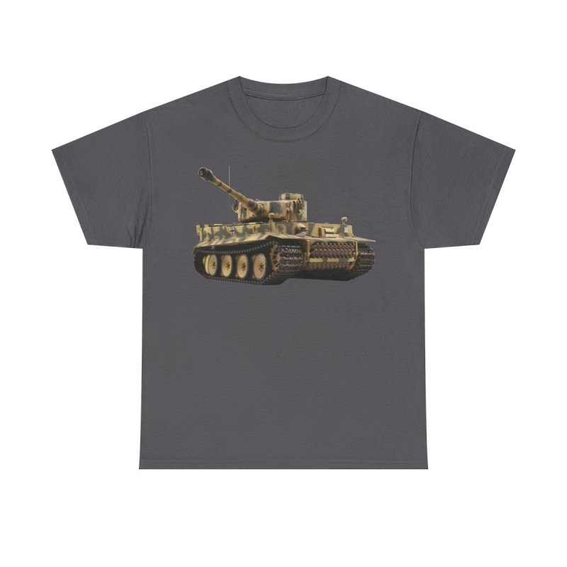 Tiger I Tank T-Shirt | WWII German Panzer Heavy Cotton Tee | World War II History
