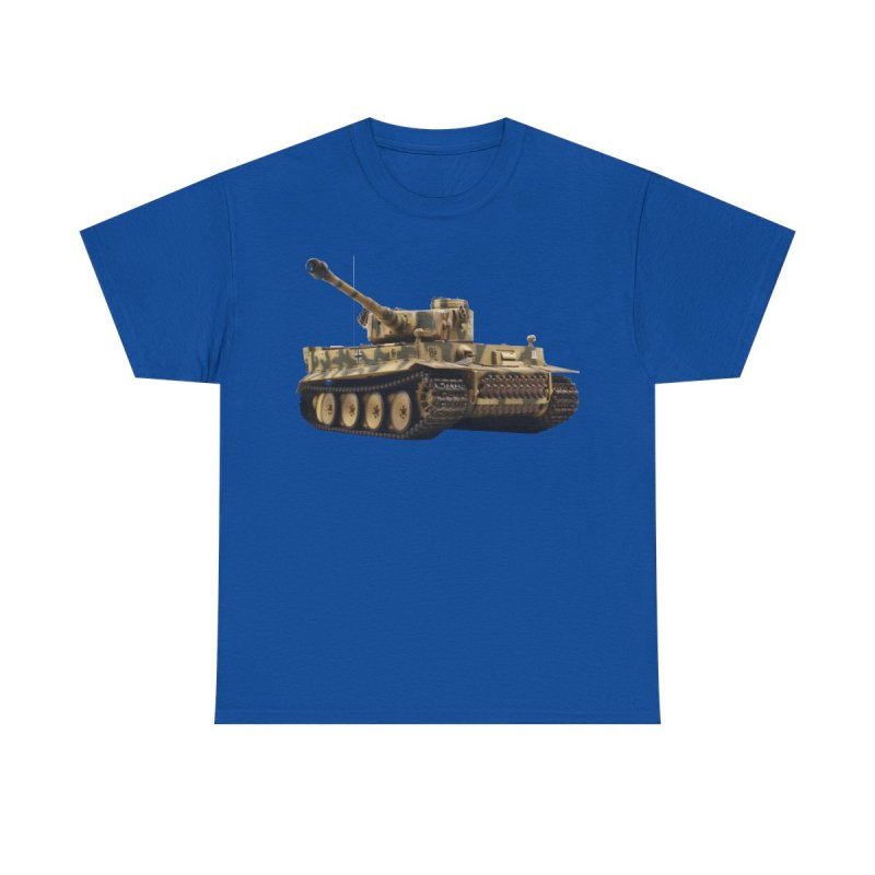 Tiger I Tank T-Shirt | WWII German Panzer Heavy Cotton Tee | World War II History