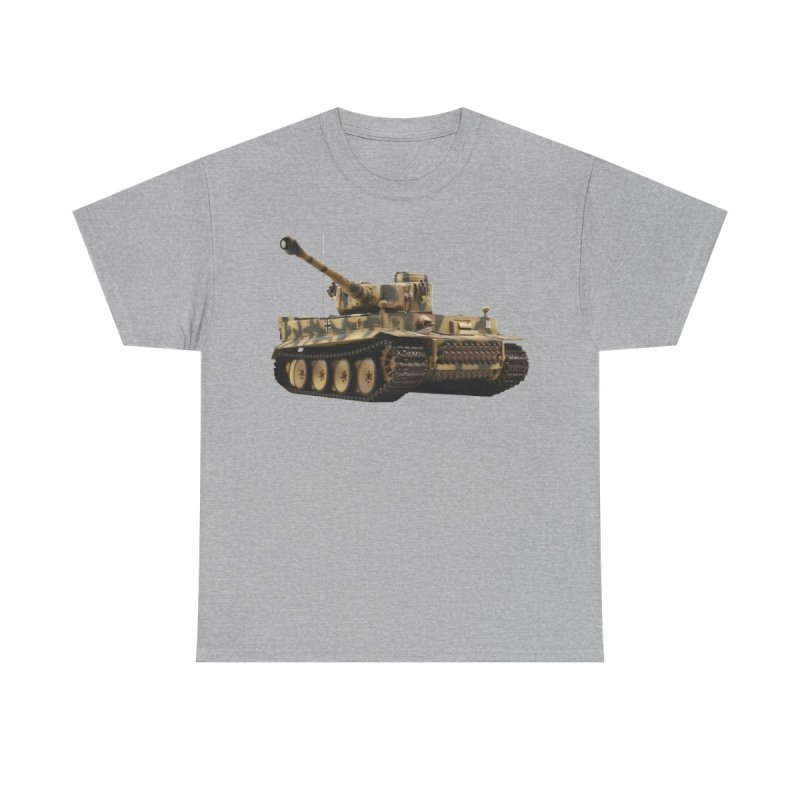 Tiger I Tank T-Shirt | WWII German Panzer Heavy Cotton Tee | World War II History