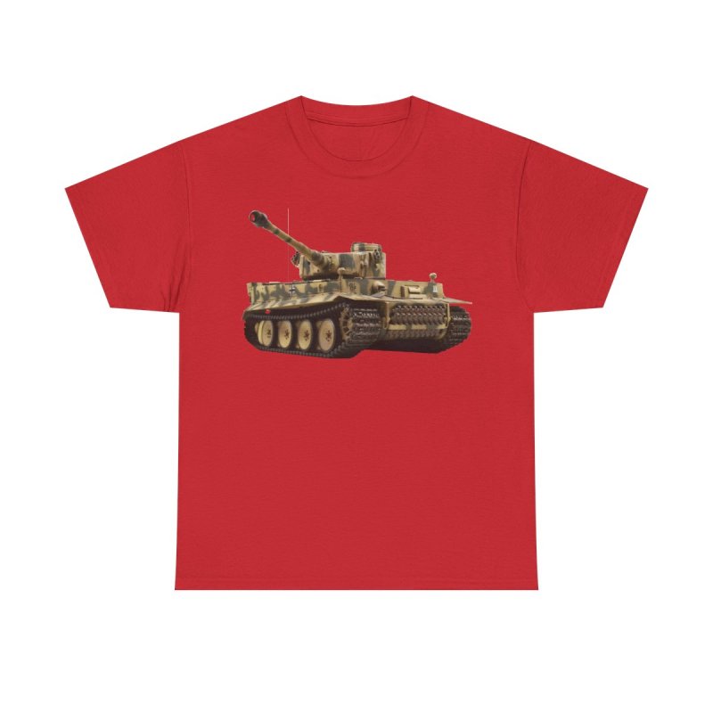 Tiger I Tank T-Shirt | WWII German Panzer Heavy Cotton Tee | World War II History