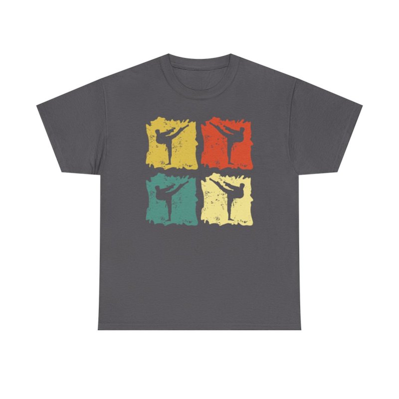 Taekwondo Fighter Silhouette T-Shirt | Ristorante da Valenti Team Gear