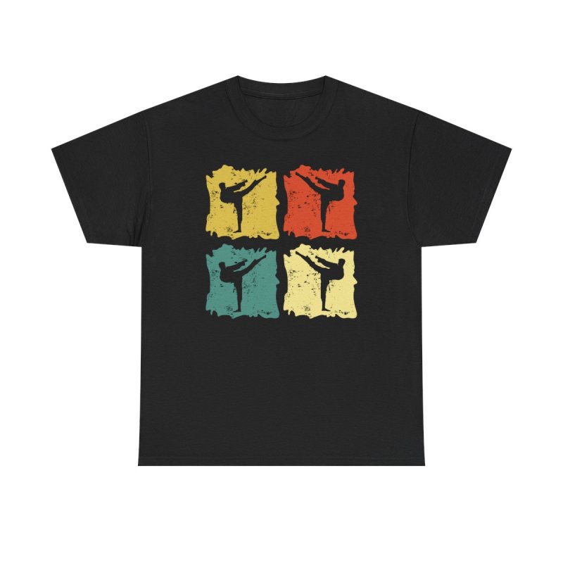 Taekwondo Fighter Silhouette T-Shirt | Ristorante da Valenti Team Gear