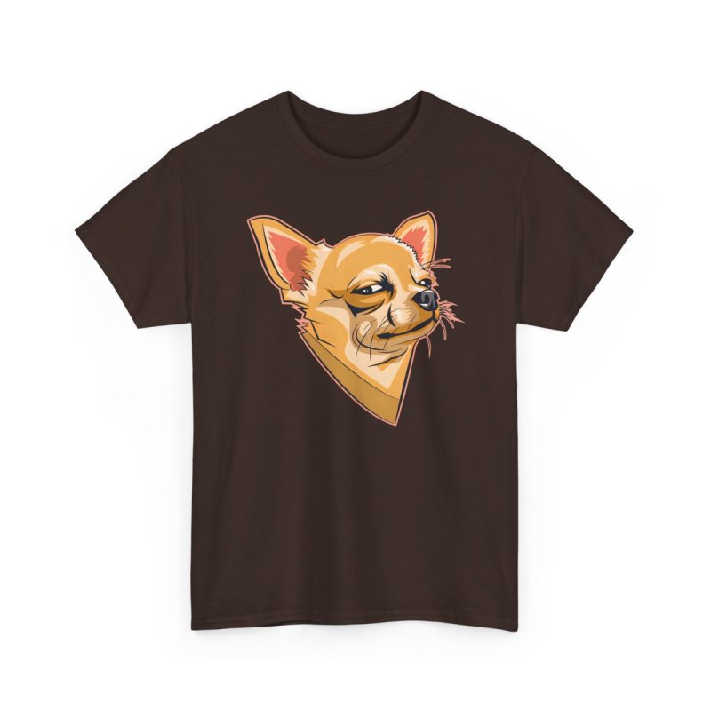 Winking Suspicious Chihuahua Graphic T-Shirt – Funny Cute Dog Lover Unisex Tee