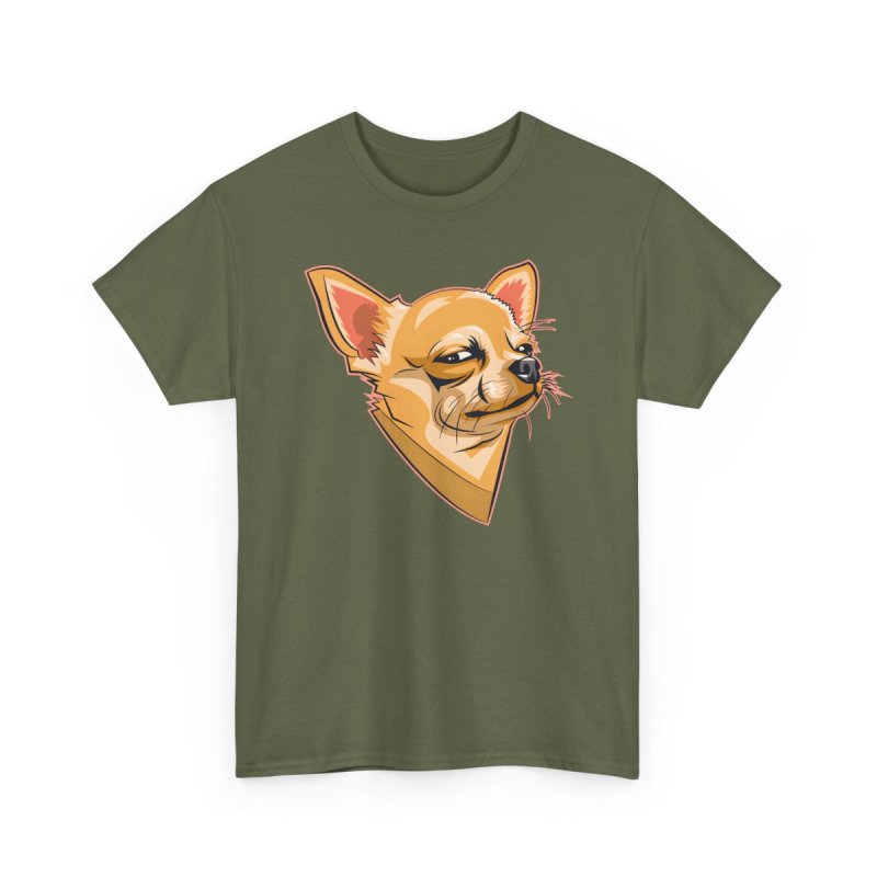 Winking Suspicious Chihuahua Graphic T-Shirt – Funny Cute Dog Lover Unisex Tee