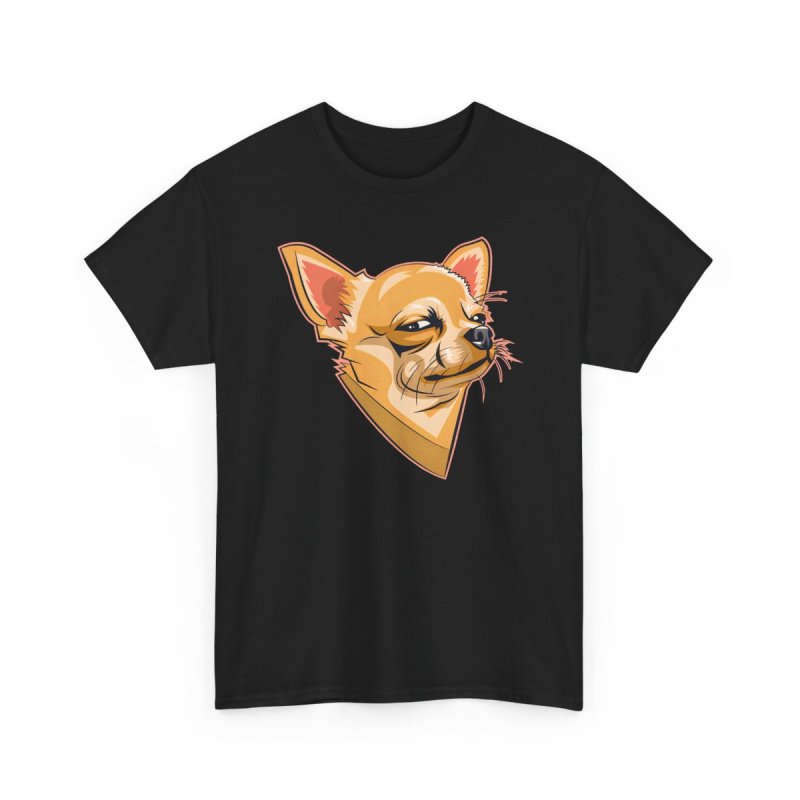 Winking Suspicious Chihuahua Graphic T-Shirt – Funny Cute Dog Lover Unisex Tee