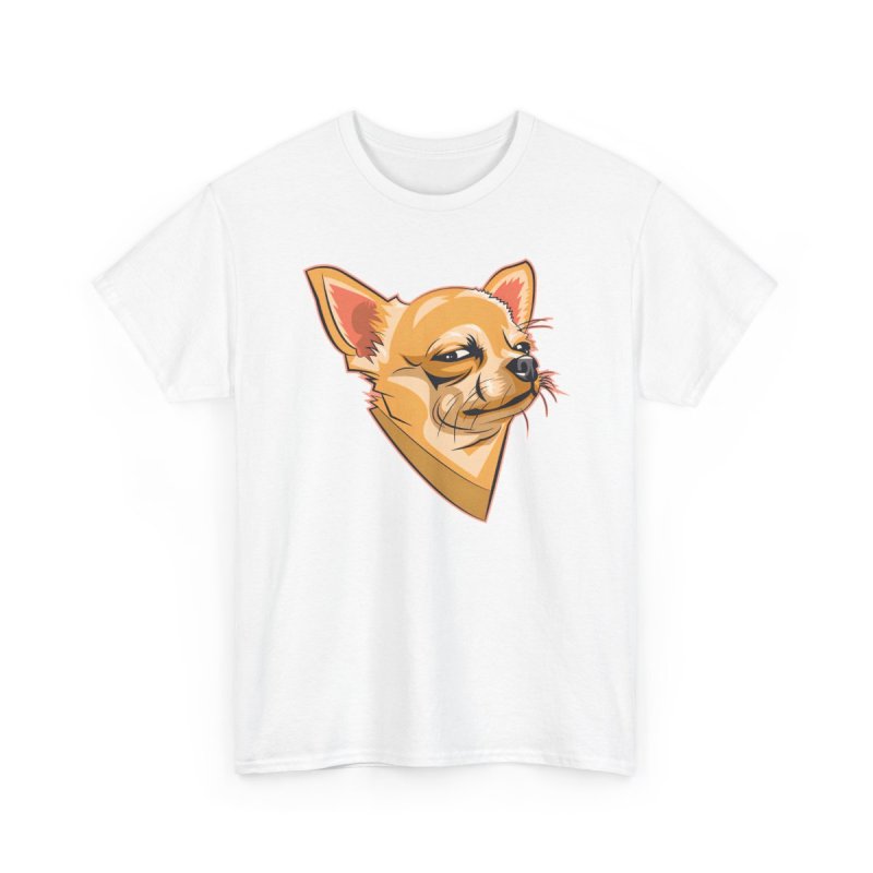 Winking Suspicious Chihuahua Graphic T-Shirt – Funny Cute Dog Lover Unisex Tee