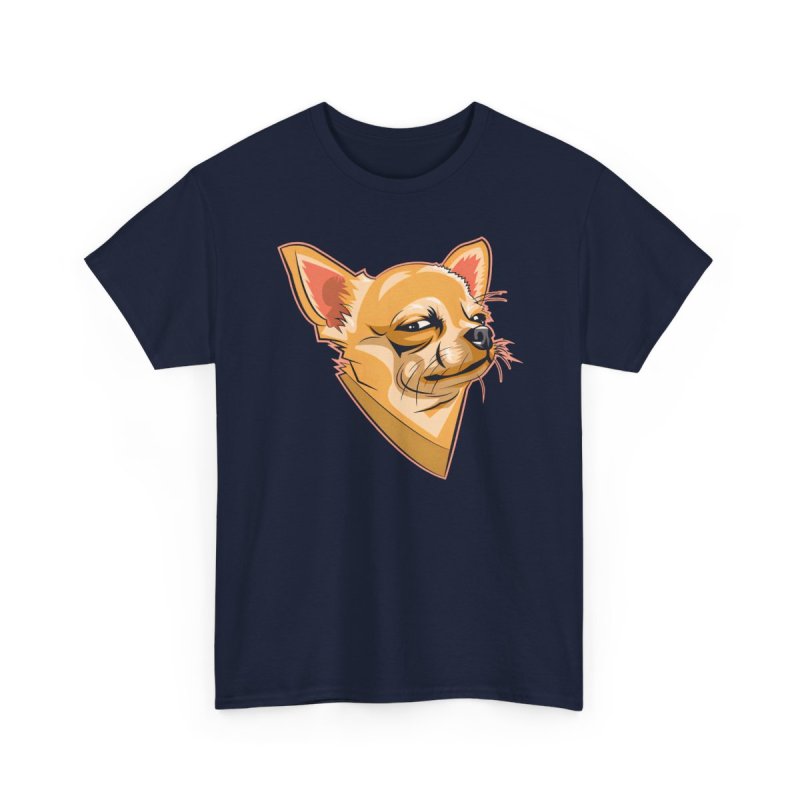 Winking Suspicious Chihuahua Graphic T-Shirt – Funny Cute Dog Lover Unisex Tee