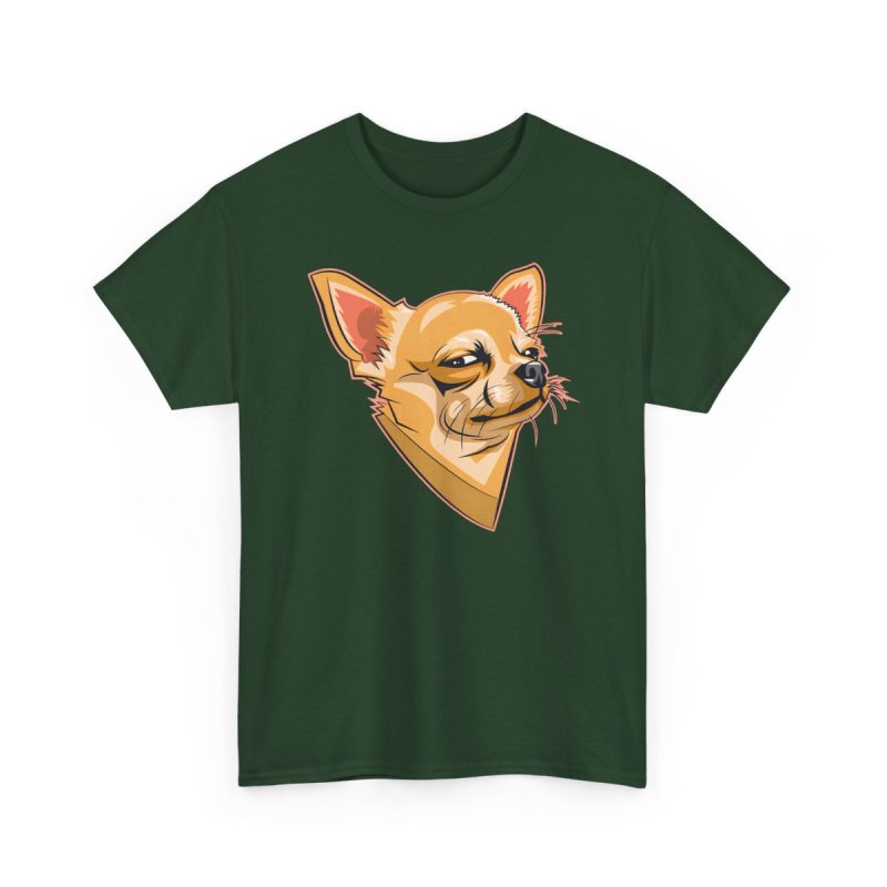 Winking Suspicious Chihuahua Graphic T-Shirt – Funny Cute Dog Lover Unisex Tee