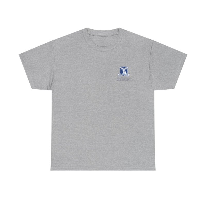 University of Melbourne | Minimalist Unimelb Crest Graphic Tee | Academic Alumni & Student Pocket Logo Shirt