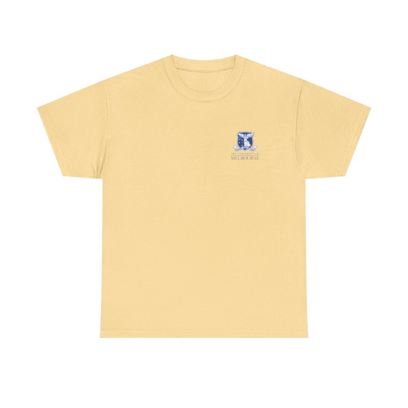 University of Melbourne | Minimalist Unimelb Crest Graphic Tee | Academic Alumni & Student Pocket Logo Shirt