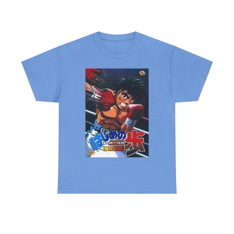 Hajime No Ippo Fighting Spirit T-Shirt | Makunouchi Ippo Boxing Anime Heavy Cotton Tee