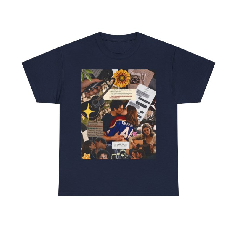 Fictional Moodboard | Graham 44 Aesthetic Collage Merch T-Shirt | Garrett Graham Romance Reader Moodboard Gift