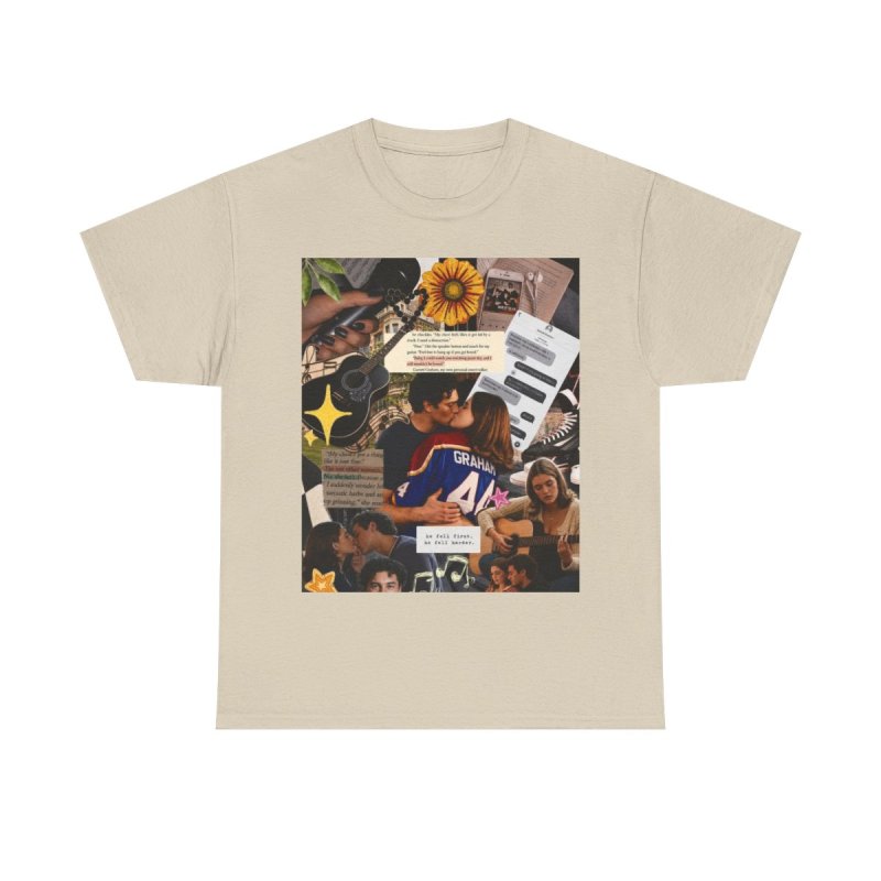Fictional Moodboard | Graham 44 Aesthetic Collage Merch T-Shirt | Garrett Graham Romance Reader Moodboard Gift