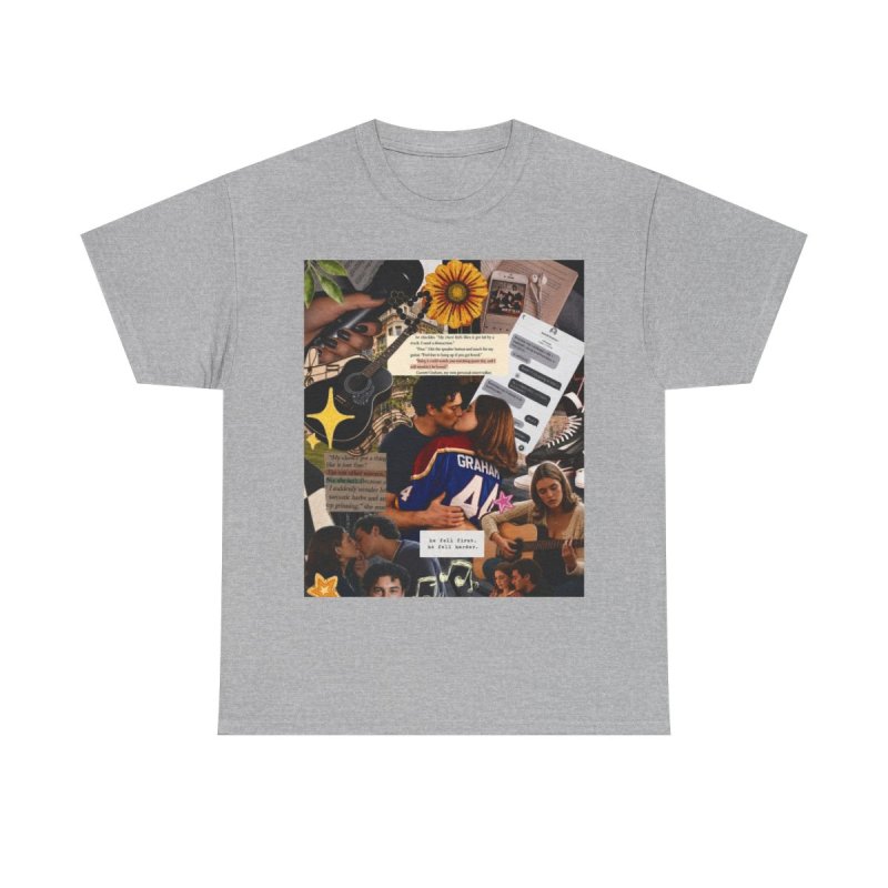 Fictional Moodboard | Graham 44 Aesthetic Collage Merch T-Shirt | Garrett Graham Romance Reader Moodboard Gift