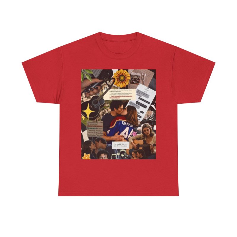 Fictional Moodboard | Graham 44 Aesthetic Collage Merch T-Shirt | Garrett Graham Romance Reader Moodboard Gift