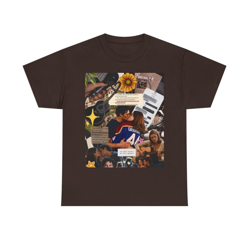 Fictional Moodboard | Graham 44 Aesthetic Collage Merch T-Shirt | Garrett Graham Romance Reader Moodboard Gift