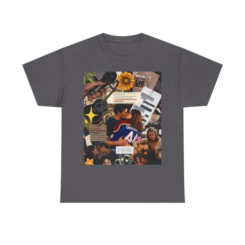 Fictional Moodboard | Graham 44 Aesthetic Collage Merch T-Shirt | Garrett Graham Romance Reader Moodboard Gift