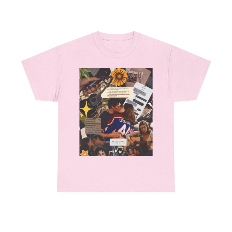 Fictional Moodboard | Graham 44 Aesthetic Collage Merch T-Shirt | Garrett Graham Romance Reader Moodboard Gift