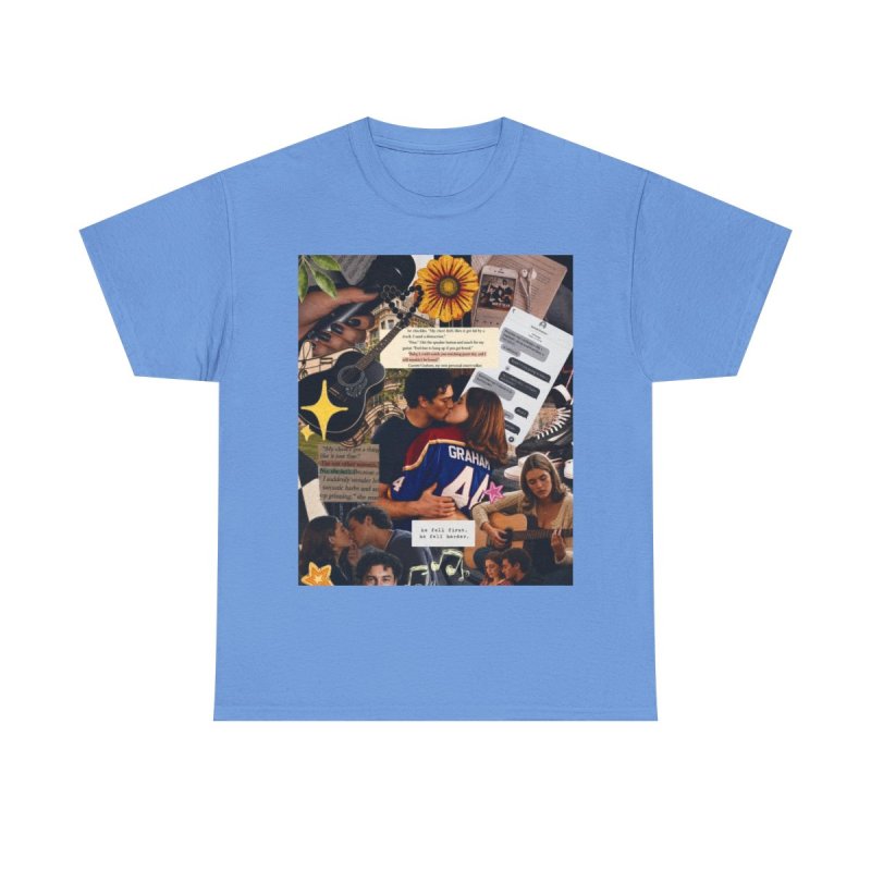 Fictional Moodboard | Graham 44 Aesthetic Collage Merch T-Shirt | Garrett Graham Romance Reader Moodboard Gift