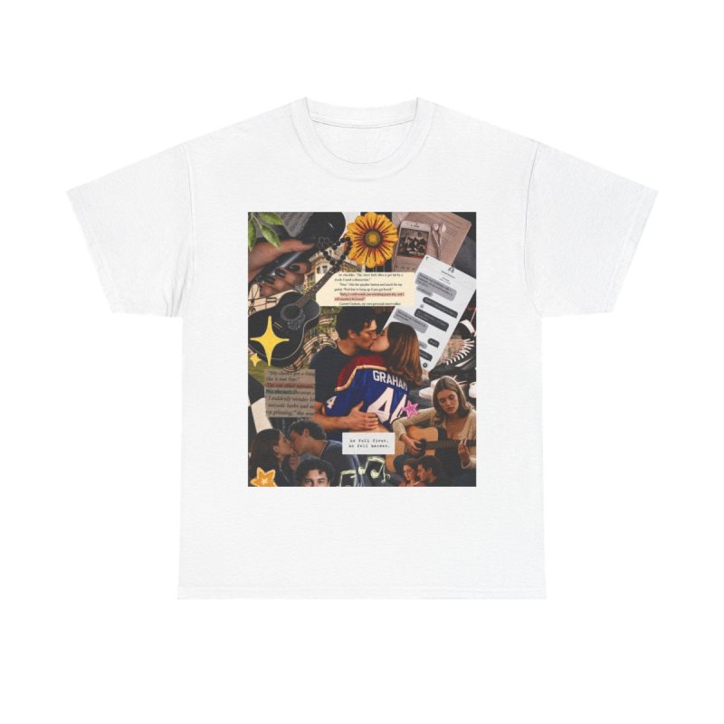 Fictional Moodboard | Graham 44 Aesthetic Collage Merch T-Shirt | Garrett Graham Romance Reader Moodboard Gift