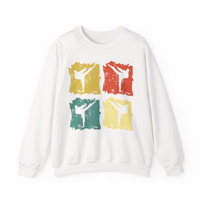 Ristorante da Valenti Team Sweatshirt | Taekwondo Fighter Silhouette Crewneck