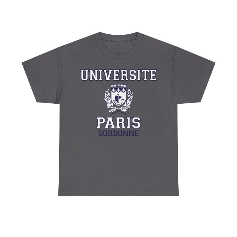 Universite Paris Sorbonne T-Shirt | Paris Sorbonne University Collegiate Tee | French Academic Heritage Unisex Heavy Cotton Shirt