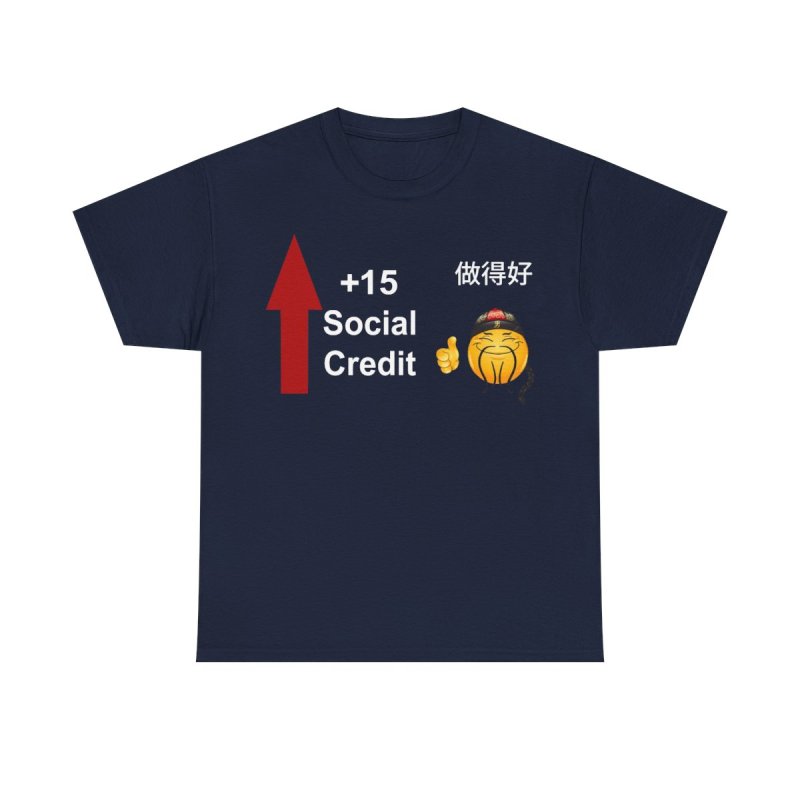 "+15 Social Credit" Viral Internet Satire Tee