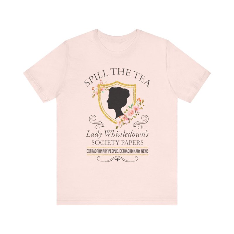 Bridgerton "Spill The Tea" T-Shirt - Lady Whistledown's Floral Papers Tee