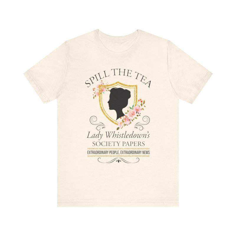 Bridgerton "Spill The Tea" T-Shirt - Lady Whistledown's Floral Papers Tee