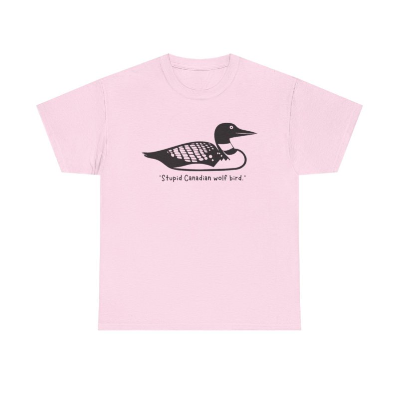 Heated Rivalry Loon T-Shirt | "Stupid Canadian Wolf Bird" Quote Tee | Shane and Ilya Hockey Romance Apparel