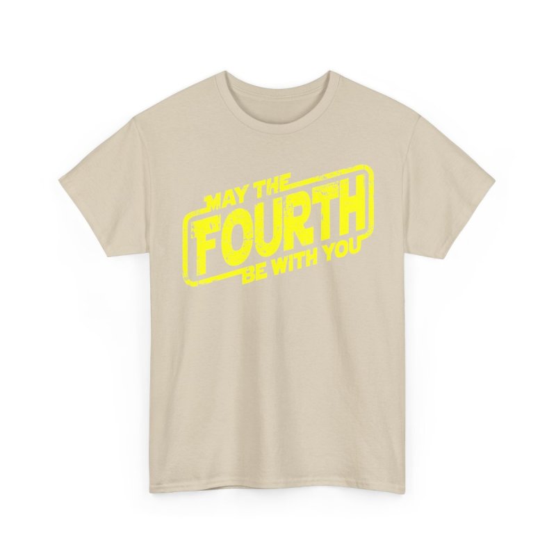 May The Fourth Be With You Astronaut T-Shirt | Astronaut with Lightsaber Galaxy Shirt