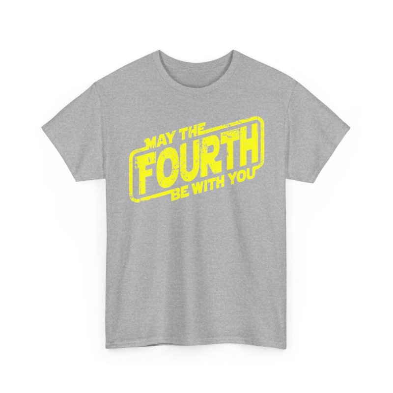 May The Fourth Be With You Astronaut T-Shirt | Astronaut with Lightsaber Galaxy Shirt