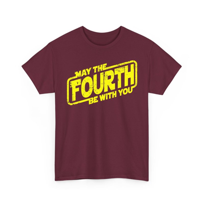 May The Fourth Be With You Astronaut T-Shirt | Astronaut with Lightsaber Galaxy Shirt