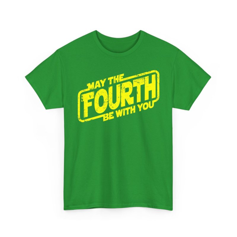 May The Fourth Be With You Astronaut T-Shirt | Astronaut with Lightsaber Galaxy Shirt