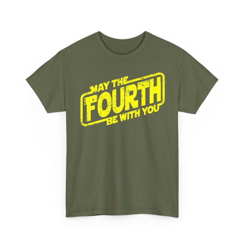 May The Fourth Be With You Astronaut T-Shirt | Astronaut with Lightsaber Galaxy Shirt