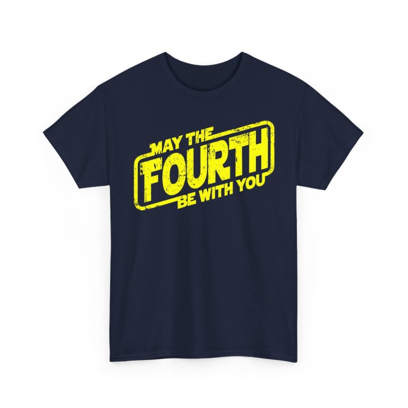 May The Fourth Be With You Astronaut T-Shirt | Astronaut with Lightsaber Galaxy Shirt